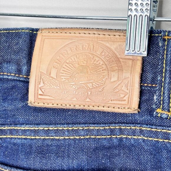 Simple & Raw Selvedge Jeans 31x31 Cone Mills Limited Edition Denim Button‎ Fly - Picture 10 of 15